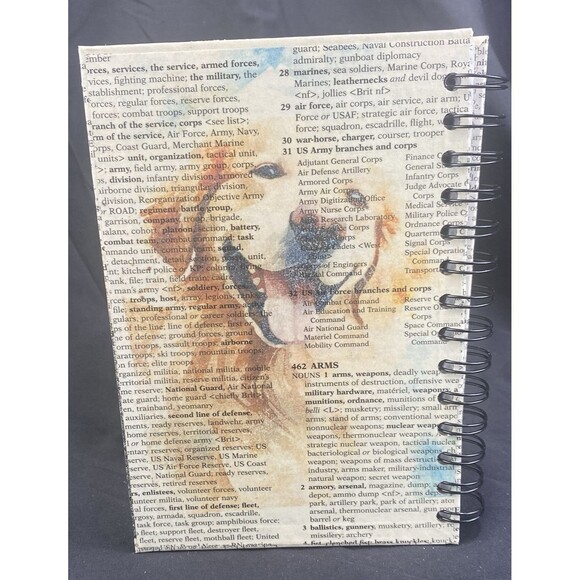 Journal Unique Dog Lover Designs Handmade Upcycled Spiral Notebook Animal Lovers - Picture 4 of 7
